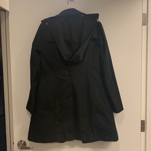 London fog black trench coat with removable quilted liner - Picture 2 of 6
